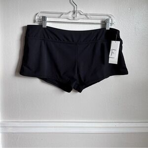 Leilani Black Swim Shorts Bottoms Hipster Plus Sz 16 NWT